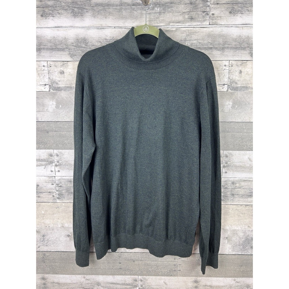 Paisley & Gray Men's XL Slim Fit Black Turtle Neck Sweater 6% Wool